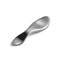 Luxe 60mm Masque Visage Crème Métal Petit Mini Argent Mélange Cosmétique Cuillère Spatules