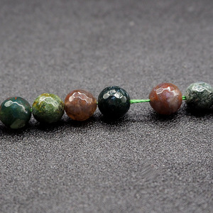 Naturel à facettes indien agate perles collier percé perles d'agate - Product Image 6