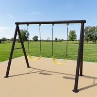 Balançoire extérieure commerciale pour enfants avec structure en alliage durable pour les écoles, les maternelles, les parcs de trampolines et les aires de jeux familiales