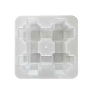 Ladrillo de Jardinería de Cuatro Orificios y Doble Fosa, Tipo Nuevo, de Venta Exitosa, Diseño Cóncavo-Convexo, Tipo Tres en Raya - Product Image 1