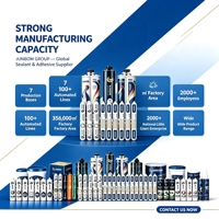 JUNBOM 9500 Mastic silicone neutre à base d'oxime, haute élasticité pour l'installation de fenêtres, portes, vitrages et armoires, Vente directe usine OEM9