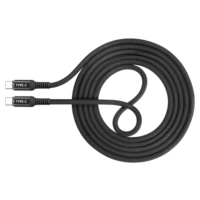 BSCI pabrik pengisian cepat pengisian daya katun jalinan 20 v 5a 100 w Tipe c ke Tipe c usb c kabel pengisi daya untuk iphone 15 pro 16