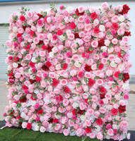 Mur de fleurs artificielles pour banquet d'anniversaire, adapté aux garçons et aux filles, choix polyvalent et sûr