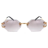 Lunettes de soleil de luxe avec monture en cristal de diamant pour femmes et hommes, style surdimensionné inspiré de la haute couture, collection 2025