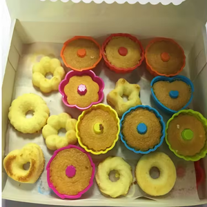 24 חבילות מיני תבניות סיליקון לקישוט עוגות כוסות אפייה תבניות קאפקייקס דלעת כוסות מאפין לשימוש חוזר תבניות לעוגה - Product Image 3