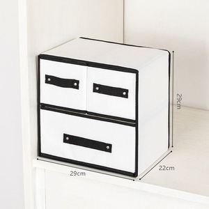 Caja de Almacenamiento Plegable de Tela No Tejida de 3 Capas, Organizador de Armario para Ropa, Cajones, Ropa Interior, Calcetines, Contenedores Cúbicos para Armario - Product Image 4