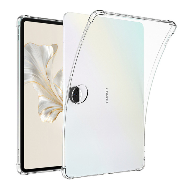 For Honor Pad 9 Clear Case, Anti-Scratch Shockproof Air Cushion Corner Soft TPU Back Cover Shell Case for Honor Tablet 9 12.1"