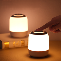 Veilleuse Dimmable Touch Lampe Portable Lampe De Table De Chevet Gradation En Continu Luminosité 3 Couleurs Chevet Veilleuse