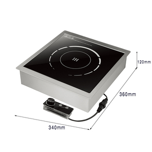 Table de cuisson à induction commerciale encastrable avec boîtier de commande séparé pour cuisine professionnelle AM-BCD102 Table de cuisson à induction commerciale AM - Product Image 2