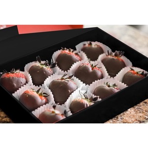 <b>Black</b> hard gift <b>box</b> with magnetic sealing cap rectangular <b>box</b> for <b>black</b> glossy gifts can be customized according to needs - Product Image 5