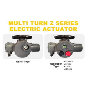 Actuador Motorizado Multivuelta de 4 Pulgadas con Doble Brida Tipo On/Off, Acero al Carbono, 150LB 300LB 380V DN100 - Product Image 3