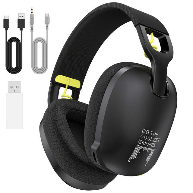 ONIKUMA B2 Tri-Mode Wireless Gaming Headset 2.4G  5.1 Low Latency RGB Professional E-sports Noise Canceling