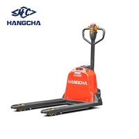Nouvelle transpalette électrique Hangcha CBD15-WS avec batterie lithium-ion, capacité 1500 kg, longueur de la fourche 1150 mm, pneus en polyuréthane, type Walkie