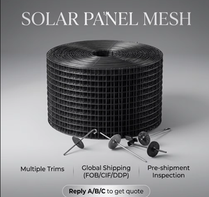 Kit de maille d'oiseau de panneau solaire de haute qualité Clips en aluminium 5mm d'épaisseur 3mm fil galvanisé à chaud Protection de <span class=keywords><strong>jardin</strong></span> Sources renouvelables - Product Image 1