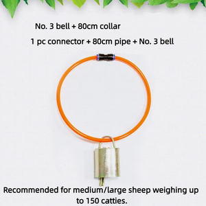 Collier de traction réglable pour bétail, chien, vache, mouton, avec sonnette en cuivre et traceur, pour l'engraissement et la traînée, avec tuyau haute pression supplémentaire - Product Image 5