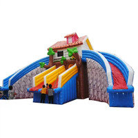 Parc Aquatique Thématique Commercial Géant avec Toboggan - Toboggan Aquatique Gonflable Crocodile avec Piscine