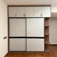 Armoire de rangement à étagères ouvertes avec coiffeuse, minimaliste, en MDF blanc, pour chambre à coucher, taupe, marine