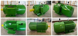 Moteur asynchrone triphasé à frein électromagnétique YEJ, moteur de freinage YEJ8024-0.75KW 1.5/2.2KW 380V, efficacité IE3, montage sur pied - Product Image 2