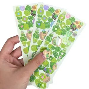 Etiqueta adesiva personalizada personalizada Papel impressão impermeável vinil beijo corte adesivos folhas
