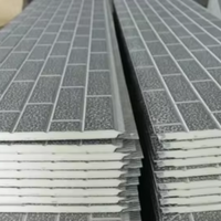 Atap Gudang Mal Luar Ruangan Modern dari Baja Aluminium PIR Poliuretan Tahan Api Tahan Air Ramah Lingkungan Dinding Dekoratif