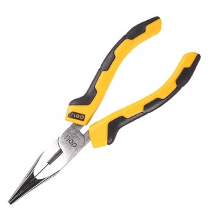 Pince à bec effilé Deli 6-8 pouces en acier au chrome-vanadium, outils industriels pour électriciens, bec pointu, mâchoires lisses - Product Image 2
