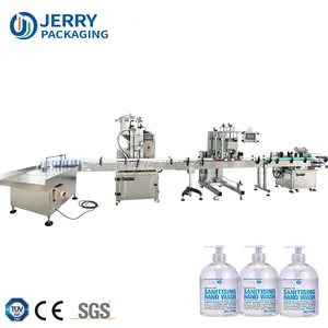 50ml-5000m Automatic Servo Rotary Pump Daily Chemical Liquid Detergent Hand Soap Sanitizer Filling Capping Labeling Machine Line