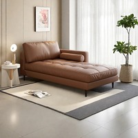 Canapé-lit capitonné de luxe en cuir PU haut de gamme, design moderne et minimaliste, idéal pour salon et hôtel - Offre Spéciale