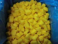 IQF Diepvries Ananas Blokjes 10x10mm OEM Fabriek Groothandel voor Buitenlandse Importeurs