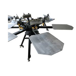 เครื่องพิมพ์สกรีนเสื้อยืดแบบโรตารี่ 8 สถานี รุ่น SM8-4050E 8 สี พร้อมระบบควบคุมด้วยมือ ใช้สำหรับพิมพ์ฉลากหลายสี - Product Image 3