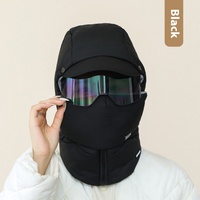 Chapeaux thermiques d'hiver pour femmes et hommes, épais, personnalisés, décontractés, coupe-vent, protection des oreilles, du visage et du cou, 100% polyester