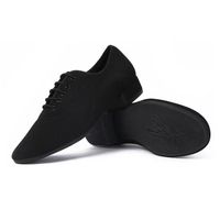 Zapatos de Baile Moderno para Hombre con Parte Superior de Tela Oxford Cómoda, Zapatos de Tango y Flamenco