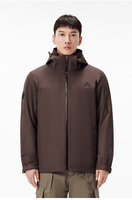 Veste bomber safari imperméable 3-en-1 réversible avec logo personnalisé, 10000 mm, coque rigide, fermeture éclair, OEM ODM, coupe-vent, respirante, montagne