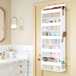 Organisateur de porte à 5 niveaux, étagère de rangement suspendue pliable et transparente pour l'arrière de la porte - Product Image 2