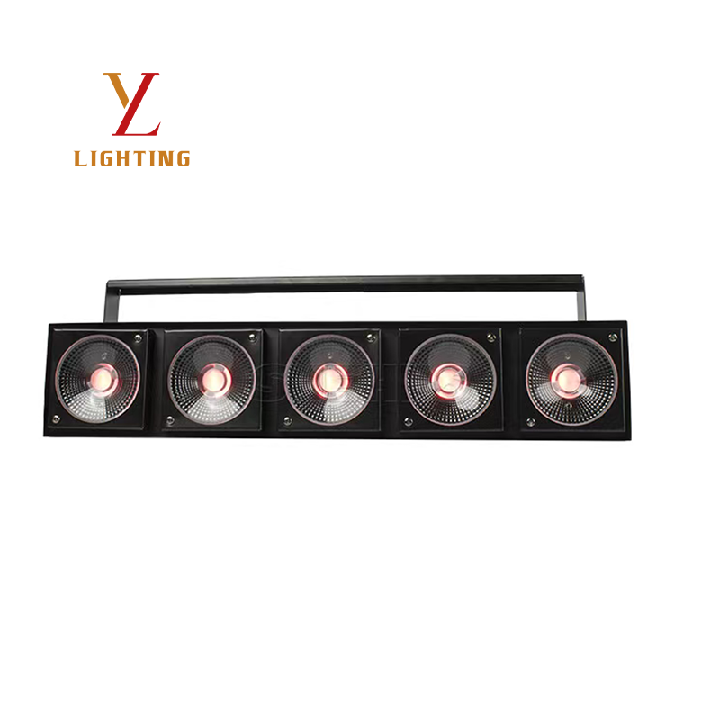 150W 5 Eyes Pixel Matrix LED Light 30W COB RGB 3IN1 Cold Warm White Adjustable DMX Master Slave Stage Lamp