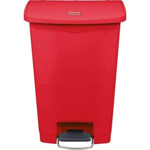 Pattumiera a Pedale in Resina Rossa 90 L - Product Image 1