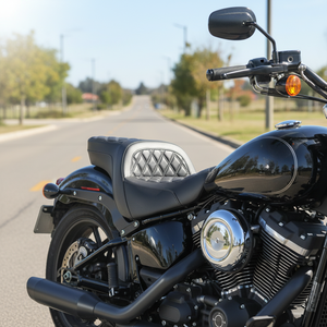 Custom World CW-<span class=keywords><strong>HD</strong></span>-FLS061 Nuevo Asiento Grande con Respaldo de Cuero PU, Juego Completo para <span class=keywords><strong>CVO</strong></span> 2023-2025 y Road Street Glide 2024-2025 - Product Image 4