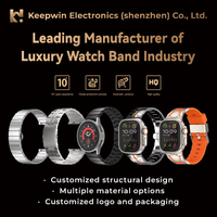 Keepwin Acier inoxydable 316L 38 40 41 42 44 45 49 mm Bracelet de montre intelligente Accessoires Pièce Adaptateur Connecteur à vis pour Apple IWatch