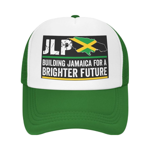 Mũ kết lưới dành cho người ủng hộ Đảng Lao động Jamaica Andrew M Holness JLP Unisex 6 mảnh thêu 3D cá tính phong cách thường ngày - Product Image 1