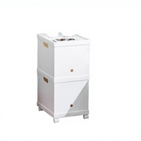 Caja Archivadora Rectangular A4 con Ruedas, Organizador de Documentos Móvil, Contenedor de Almacenamiento de Plástico PP con Tapa, Asa y Ruedas para Escritorio, Oficina, Escuela, Moderno
