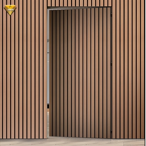 Porte en bois sans cadre de style minimaliste moderne pour usage intérieur, design invisible dissimulé pour salle à manger, chambre à coucher, pièce secrète - Product Image 3