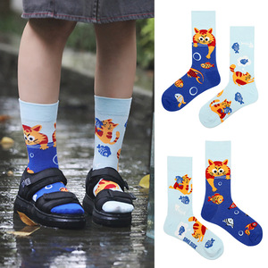 Calcetines creativos de estilo chino personalidad Unisex calcetines sin costuras media pantorrilla algodón Casual calcetines sin combinar - Product Image 5