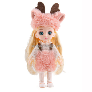 子供のための最新6インチ柔らかいドレスアップクラフト素敵な赤ちゃん関節人形 - Product Image 6