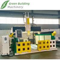 Máquina Fresadora CNC de 5 Ejes de Perfil de PVC de Alta Resistencia para Tallado de Esculturas de Espuma EPS, Ahorro de Energía, Software AutoCAD, GREEN MACHINERY