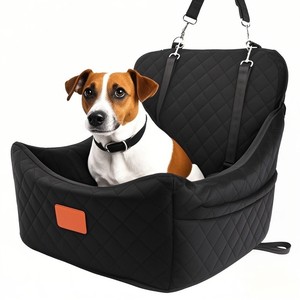Pet <b>Dog</b> Cat Booster Car <b>Seat</b> Egg Shell Foam Travel Bed Oxford Cotton Washable <b>Cover</b> Anti-Slip Safety Leashes <b>for</b> Small/Medium - Product Image 1