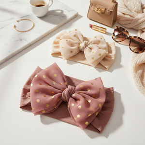 5 pièces combinaison Style européen et américain 5 couleurs enfants bébé bandeau ensemble Nylon large cheveux accessoires pour 13-24 mois - Product Image 3