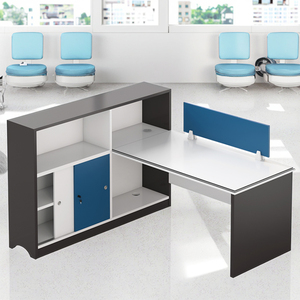 Modular Office Desk Configuration with Office <strong>Table</strong> - Office Partitions for Educational Institutions Cubicle Workstation Desk - Product Image 4