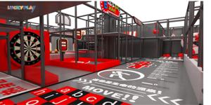 ट्रैम्पोलिन कॉम्बो स्पोर्ट्स एडवेंचर चैलेंज और सॉफ्ट सेफ्टी डिजाइन के साथ वाणिज्यिक इनडोर प्लेग्राउंड दीवार बाधा - Product Image 6