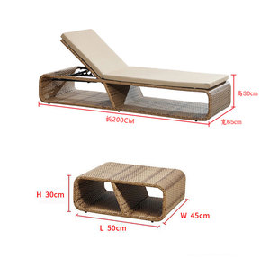 Mobilier Bali Tropical réglable, chaise <span class=keywords><strong>de</strong></span> salon en rotin pour piscine d'hôtel, <span class=keywords><strong>bain</strong></span> <span class=keywords><strong>de</strong></span> <span class=keywords><strong>soleil</strong></span> en plein air - Product Image 6