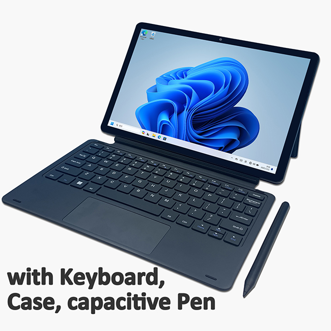 Avec étui clavier et stylet