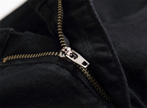 <span class=keywords><strong>Jeans</strong></span> <span class=keywords><strong>Skinny</strong></span> da <span class=keywords><strong>Uomo</strong></span> Personalizzati, <span class=keywords><strong>Neri</strong></span>, Strappati, con Ricami, Elasticizzati, Stile Stacked - Product Image 4